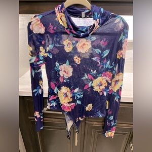 NWOT White Birch Floral Body Suit